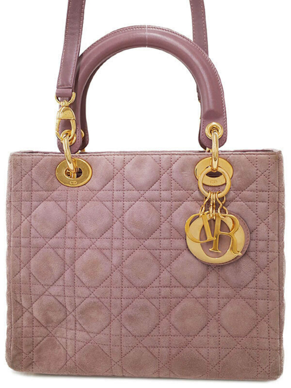 Christian Dior Cannage Quilted Lady Dior 2way bag